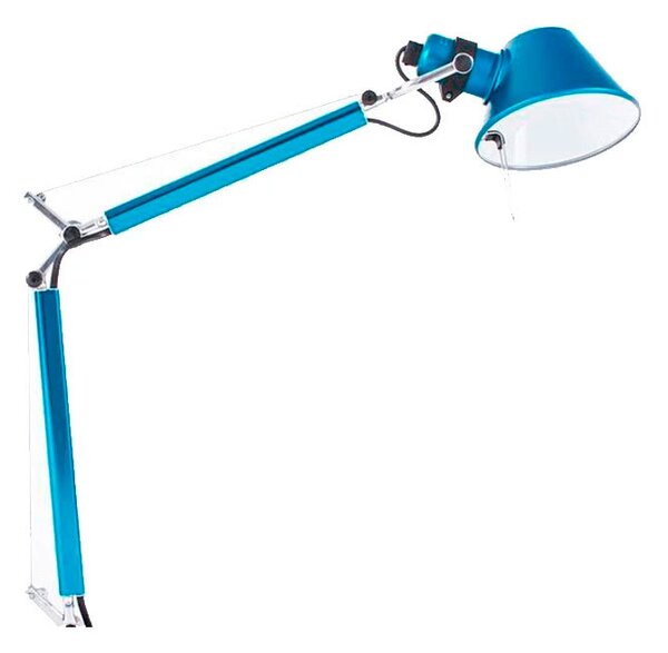 Artemide - Tolomeo MICRO Lampa Stołowa z Zaciskiem Niebieska Artemide