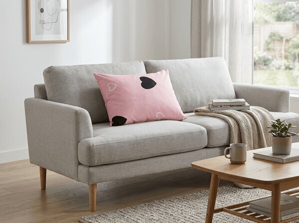 Poliestrowo-bawełniana poszewka na poduszkę CORAZON POLY 50x70 cm, różowy