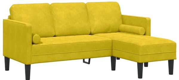 Zestaw sof z poduszkÄ Å»Ã³Åty 173 x 131 x 67 cm poliester