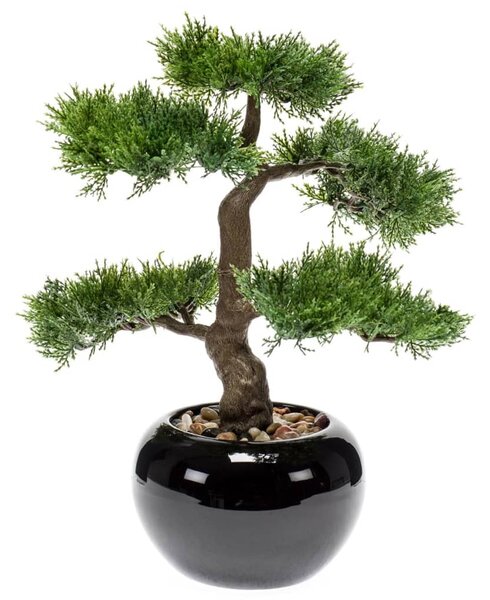 Emerald Sztuczny cedr bonsai, zielony, 34 cm, 420003