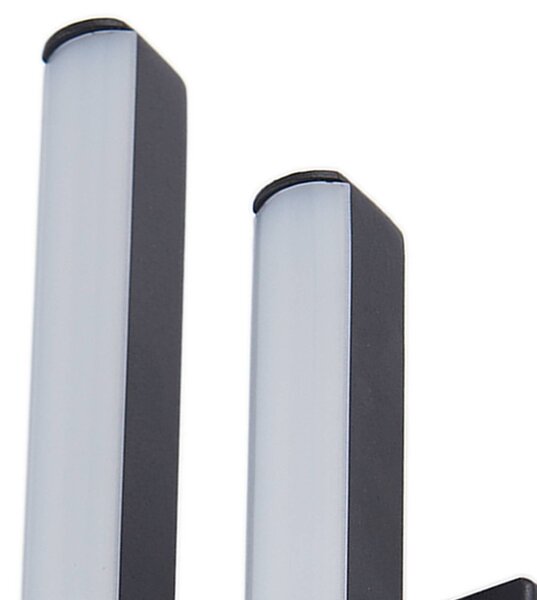 Kinkiet zewnętrzny LED Abelia Lindby, czarny, aluminium, nowoczesny