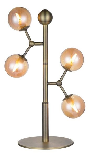 Halo Design - Atom Lampa Stołowa Antique Brass/Amber