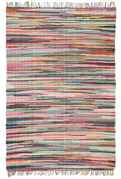 Ręcznie tkany dywanik Chindi, bawełna, 120x170 cm, kolorowy