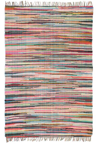 Ręcznie tkany dywanik Chindi, bawełna, 80x160 cm, kolorowy