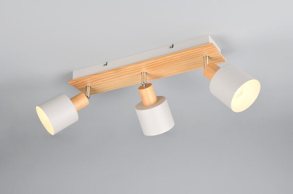 Biało-naturalna lampa punktowa ø 9 cm Shanti – Trio