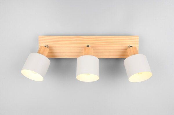 Biało-naturalna lampa punktowa ø 9 cm Shanti – Trio
