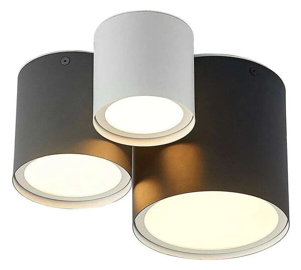 Lindby - Kianush 3 Lampa Sufitowa White/Grey/Black