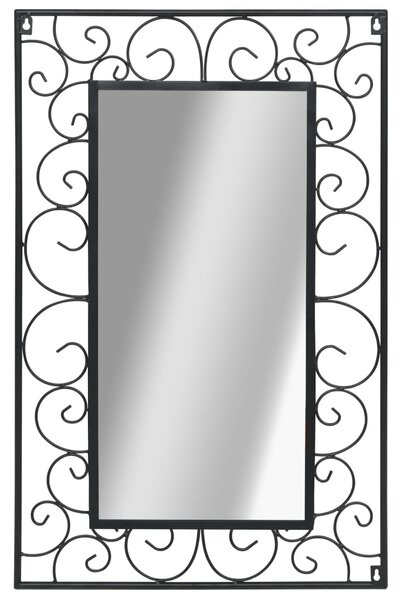 Lustro ścienne, prostokątne, 50 x 80 cm, czarne