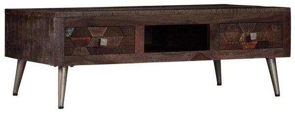 Stolik kawowy z drewna odzyskanego, 100 x 60 x 35 cm