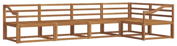 Zestaw sof na zewnątrz 5 szt. naturalny lite drewno akacji