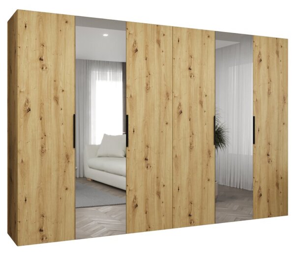 Szafa uchylna otwierana Marbella 2 300 wys. 202 cm artisan + u. czarny