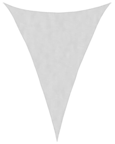 Żagiel przeciwsłoneczny, jasnoszary, 5x7x7 m, 100% poliester