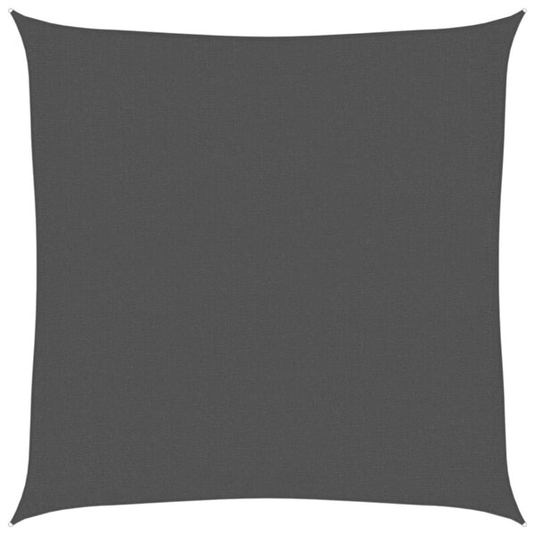 Żagiel przeciwsłoneczny, 160 g/m², czarny, 2,5x2,5 m, hdpe