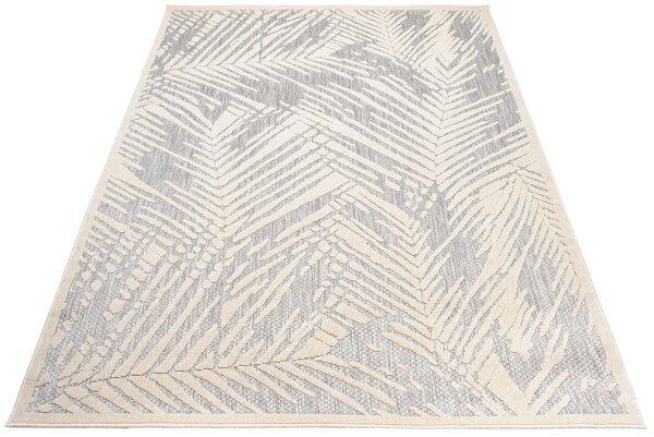 Szary dywan w liście w stylu skandynawskim - Voso 8X