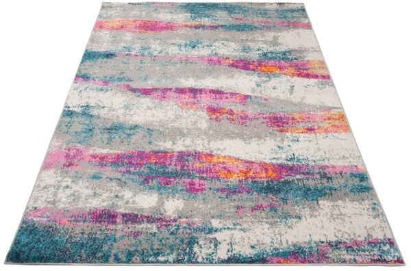 Kolorowy nowoczesny dywan do salonu - Ecaso 3X