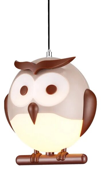 Wisząca lampa dziecięca w kształcie sowy - 3X N45 K3-D31