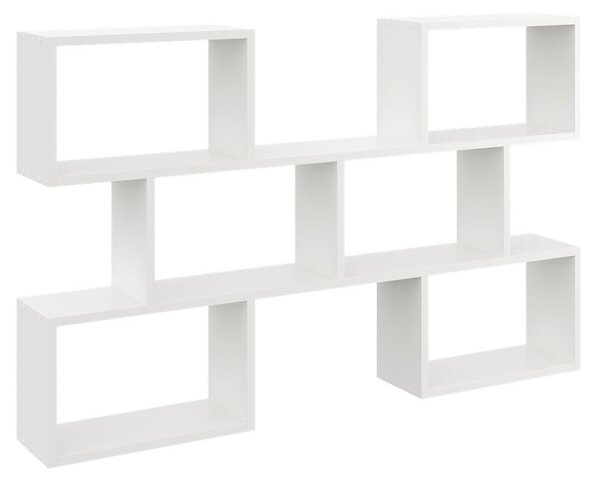 Biała minimalistyczna półka na książki N7-K19