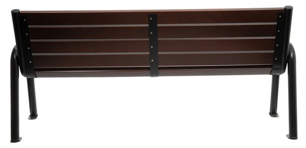 Stalowa ławka parkowa palisander C1-E59
