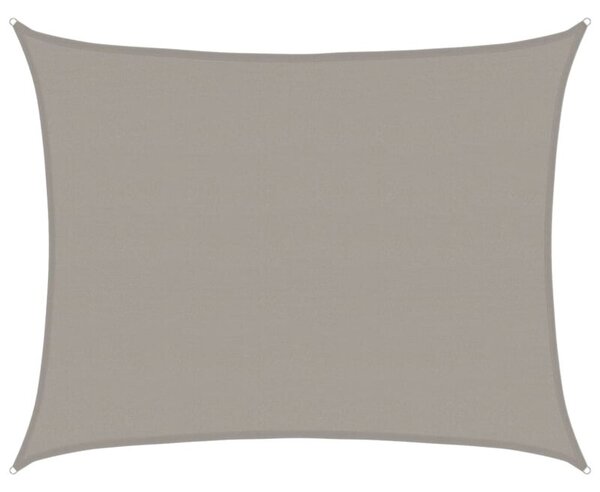 Żagiel przeciwsłoneczny, 160 g/m², jasnoszary, 6x7 m, hdpe