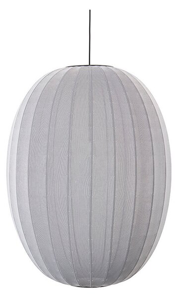 Made By Hand - Knit-Wit 65 Wysoka Oval Lampa Wisząca Silver