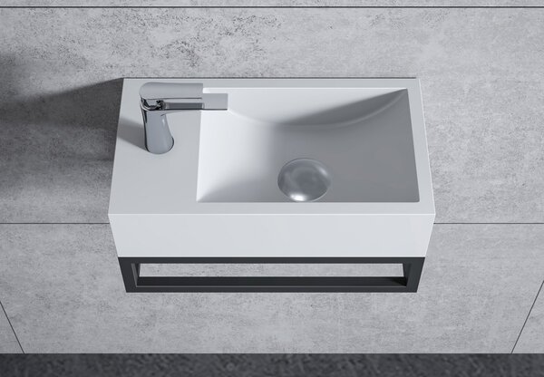 Umywalka ścienna BA18 z odlewu mineralnego