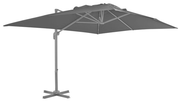 Parasol ogrodowy z przenośną podstawą, antracytowy