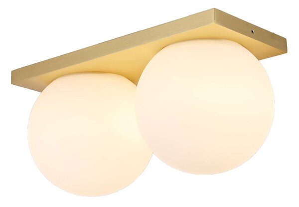 Antidark - Palla Mini C290 LED Lampa Sufitowa Dim-to-Warm Opal/Brass Antidark