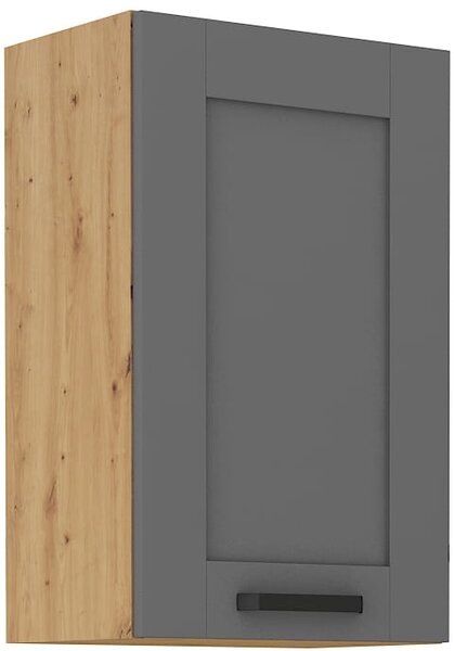 Szafka kuchenna wisząca górna LUNA 45 G-72 1F Szary/Dąb Artisan
