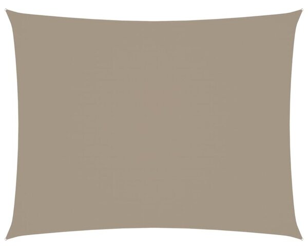 Prostokątny żagiel ogrodowy, tkanina oxford, 2,5x3,5 m, taupe