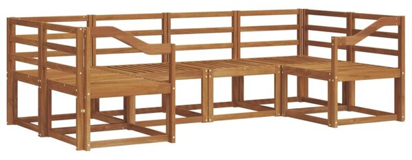 Zestaw sof na zewnątrz 6 szt. naturalny lite drewno akacji