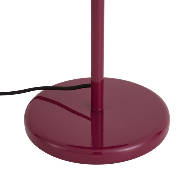 Lampa stołowa retro śliwkowa 41cm - Ophelia