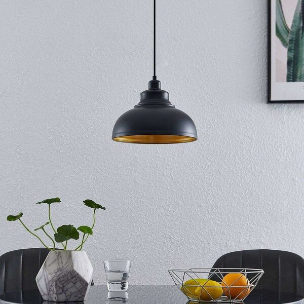 Lindby - Emna Lampa Wisząca Black/Gold