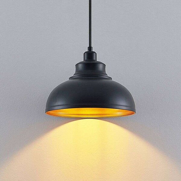 Lindby - Emna Lampa Wisząca Black/Gold