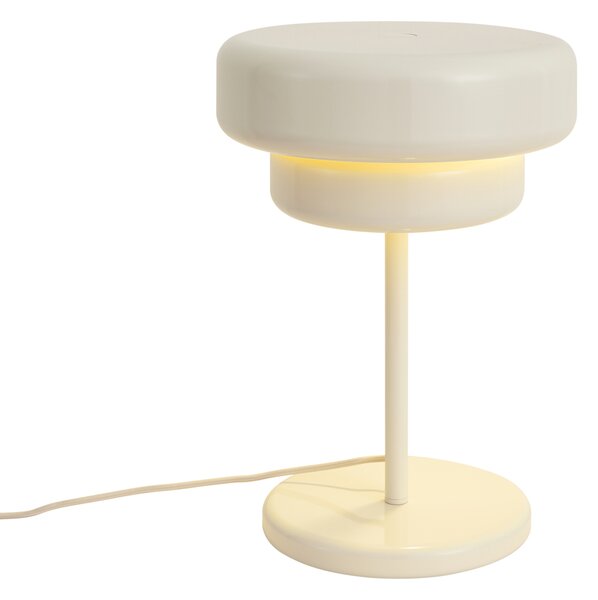 Lampa stołowa retro beżowa 41cm - Ophelia