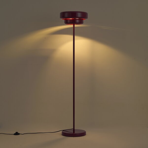 Lampa podłogowa retro śliwkowa 140 cm - Ophelia
