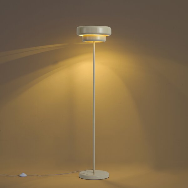 Lampa podłogowa retro beżowa 140cm - Ophelia