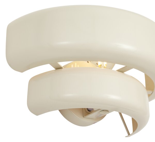 Retro Lampa Ścienna Beżowa - Ophelia