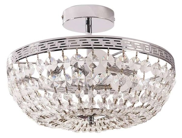 Lindby - Mondrian Lampa Sufitowa Clear/Chrome Lindby