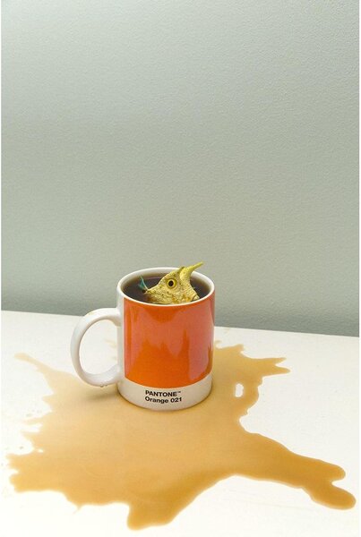Pomarańczowy porcelanowy kubek 375 ml Orange 021 – Pantone