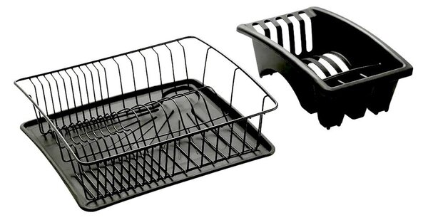 Ciemnoszary ociekacz ze stali nierdzewnej Metaltex Aquatexplus Lava