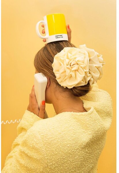 Żółty porcelanowy kubek 375 ml Yellow 012 – Pantone