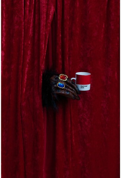 Czerwona porcelanowa filiżanka na espresso 120 ml Red 2035 – Pantone