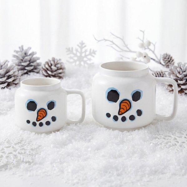 Biały ceramiczny kubek dla dzieci do latte 255 ml Snowman – LEGO®