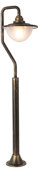 Zewnetrzna Klasyczna latarnia zewnętrzna antyczne złoto 100 cm IP44 - Bruges Oswietlenie zewnetrzne