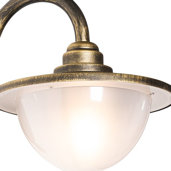 Klasyczna lampa ścienna zewnętrzna antyczne złoto IP44 - Bruges