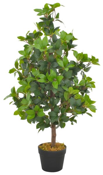 Sztuczne drzewko laurowe z doniczką, zielone, 90 cm
