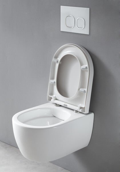 Kompletny zestaw WC 3: Miska WC wisząca bezkołnierzowa NT2039