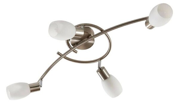 Lindby - Arda 4 Lampa Sufitowa L65 Stainless Steel/Opal Lindby