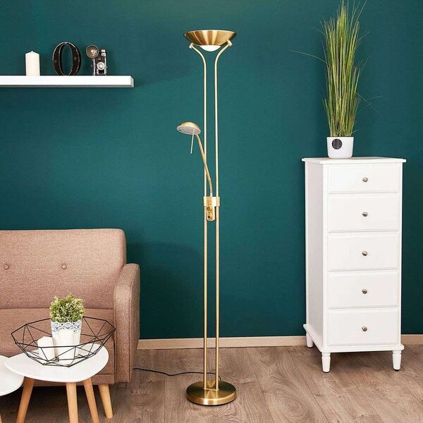 Lindby - Josefin LED Lampa Podłogowa Brass