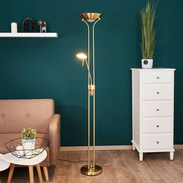 Lindby - Josefin LED Lampa Podłogowa Brass